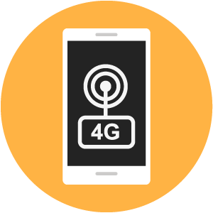 4g_coverage Mobile 4G coverage icon