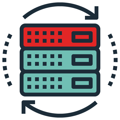 cloud migration infrastructure icon