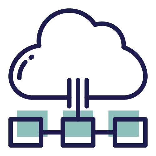 Cloud workforce management icon