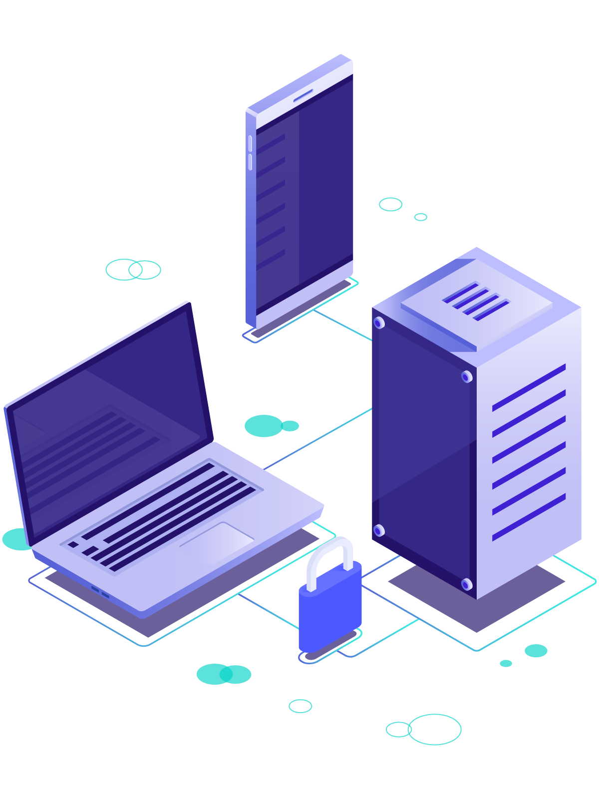 Graphic Image of computer network