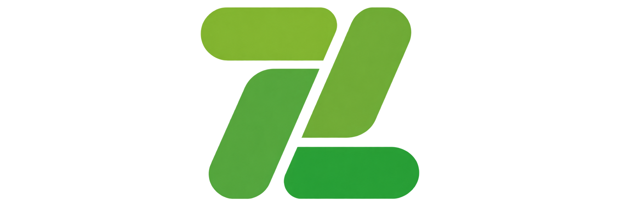 Segmented Green Ribbon Logo